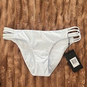 Hurley Triple Strap Light Blue Bikini Bottom